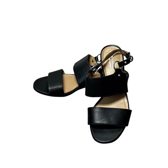 Naturalizer Sandals AUBREE, size 8.5; Black Synthetic Leather; chunky sandals - Picture 2 of 8